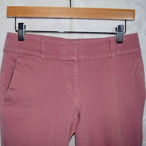 LOFT Pants - LOFT Dusty Rose Pink Original Crop Chino Pants Women's Size 2 Stretch